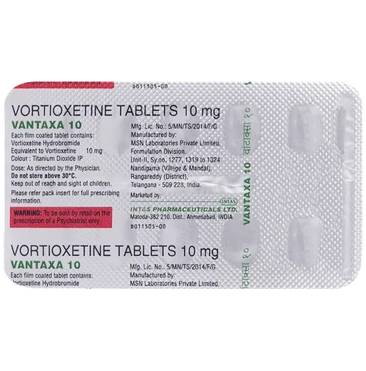 vantaxa 10mg tablet 10's